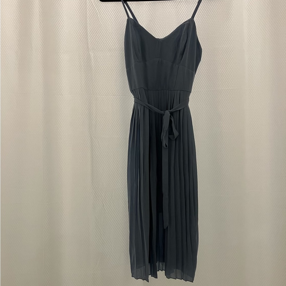 Bailey Blue  Dusty Blue Midi Dress